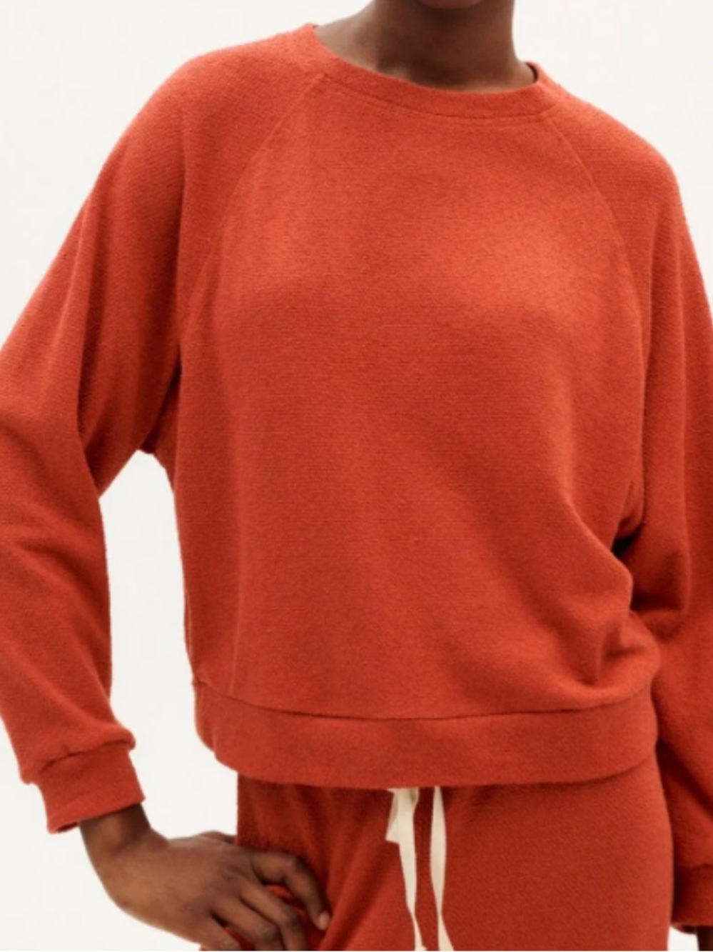 Thinking MU Trash Fontana Sweatshirt Rust Orange Top Size S